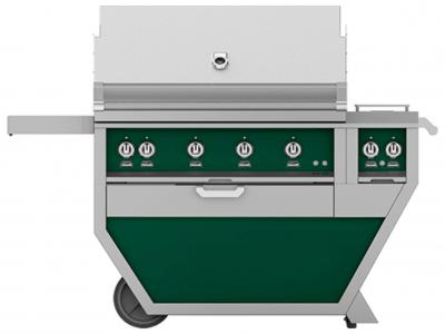 42" Hestan Outdoor Deluxe Grill with Double Side Burner - GSBR42CX2-LP-GR