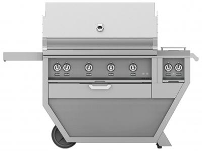 42" Hestan Outdoor Deluxe Grill with Double Side Burner - GSBR42CX2-NG