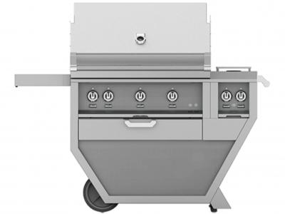 36" Hestan Outdoor Natural Gas Deluxe Grill with Double Side Burner - GMBR36CX2-NG