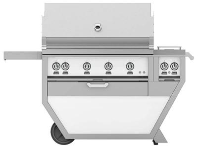 42" Hestan Outdoor Liquid Propane Deluxe Grill with Double Side Burner - GMBR42CX2-LP-WH