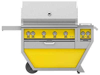 42" Hestan Outdoor Liquid Propane Deluxe Grill with Double Side Burner - GMBR42CX2-LP-YW