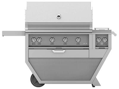 42" Hestan Outdoor Natural Gas Deluxe Grill with Double Side Burner - GMBR42CX2-NG
