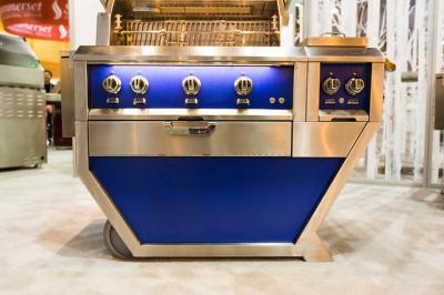 42" Hestan Outdoor Natural Gas Deluxe Grill with Double Side Burner - GMBR42CX2-NG-GR