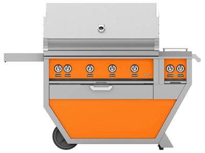 42" Hestan Outdoor Natural Gas Deluxe Grill with Double Side Burner - GMBR42CX2-NG-OR