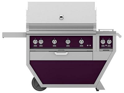 42" Hestan Outdoor Natural Gas Deluxe Grill with Double Side Burner - GMBR42CX2-NG-PP