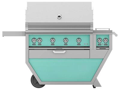 42" Hestan Outdoor Natural Gas Deluxe Grill with Double Side Burner - GMBR42CX2-NG-TQ
