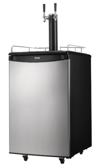 21" Danby 5.4 Cu. Ft. Dual-Tap Kegerator with Dual Tap Keg Cooler - DKC054A1BSL2DB