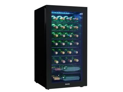 18" Danby 36 Bottle Free-Standing Wine Cooler in Black - DWC036A2BDB-6