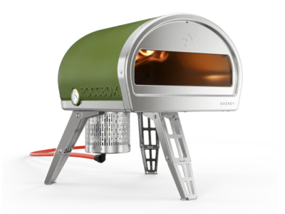 12" Gozney Roccbox Propane Outdoor Pizza Oven in Olive - GRPOLUS1632