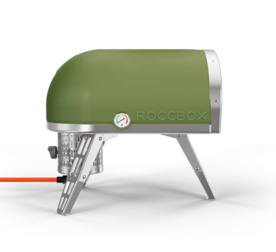 12" Gozney Roccbox Propane Outdoor Pizza Oven in Olive - GRPOLUS1632